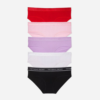 Набор трусиков слипов женских хлопковых Victoria's Secret 741937845 S 5 шт Разноцветный (1159826563)