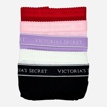 Набор трусиков слипов женских хлопковых Victoria's Secret 741937845 L 5 шт Разноцветный (1159826624)