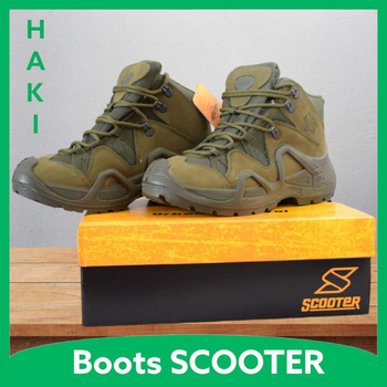 Короткие тактические ботинки Scooter Скутер Олива 43