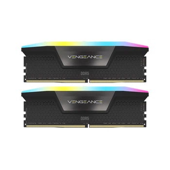 Модуль пам'яті для комп'ютера Corsair DDR5 64GB (2x32GB) 6000 MHz Vengeance RGB Black (CMH64GX5M2B6000C40)