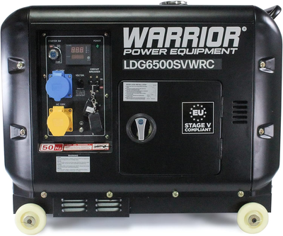 Генератор дизельный 5.5 кВт Warrior LDG6500SVWRC-EU Silent, Тихий