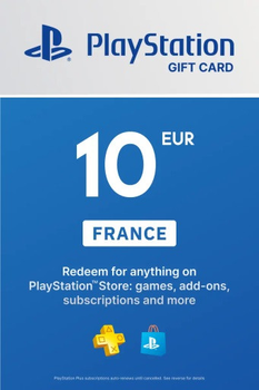 PlayStation Store Card 10 EUR | Playstation Network France (ключ активації)