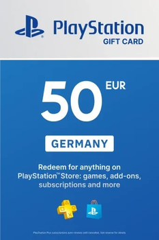PlayStation Store Card 50 EUR | Playstation Network Germany (ключ активації)
