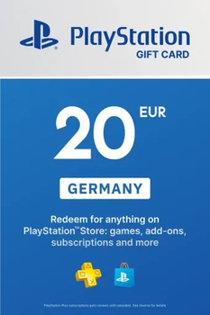 PlayStation Store Card 20 EUR | Playstation Network Germany (ключ активації)