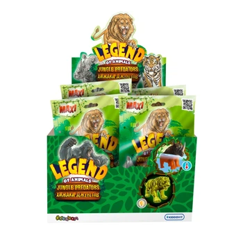 Дисплей стретч-іграшок у вигляді тварини серії Legend of animals Максі - Хижаки джунглів (12 шт.)