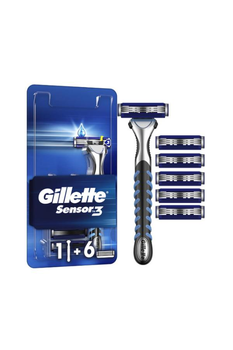 Станок для гоління чоловічий Gillette Sensor 3 з 6 змінними картриджами (7702018550807)