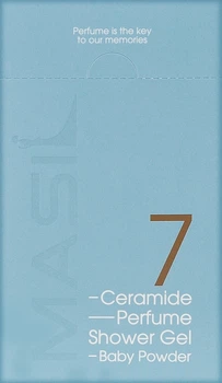 Гель для душа с ароматом детской присыпки - Masil 7 Ceramide Perfume Shower Gel Baby Powder (пробник) 20x8ml (1361280-31106950)