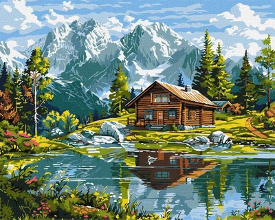 Картина по номерам - Уютный коттедж ©art_selena_ua Идейка 40х50 см (KHO6351)