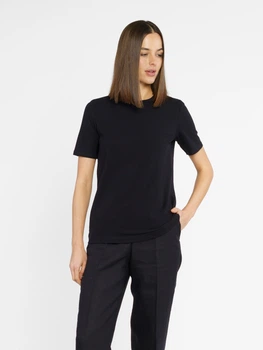 Футболка жіноча чорна з тонкого бавовняного джерсі Arber T-SHIRT WF-19 S чорний (W13.03.02.520)