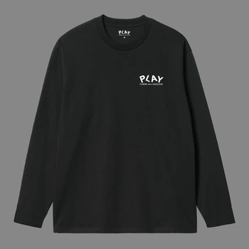 Лонгслив Comme Des Garcons Play 10004 черного цвета, размер S