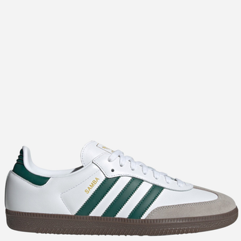 Чоловічі кеди низькі adidas Samba JH8797 40.5 (7UK) Білі/Зелені/Сірі (4067904541721)