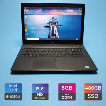 Ноутбук Dell Latitude 3590 (i5-8250U/RAM 8GB DDR4/SSD 256GB) Б/В (7456(3))