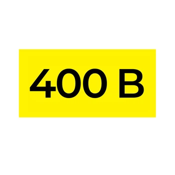 Самоклеющаяся этикетка 40x20мм знак 400В желтый (на листе 102шт) [s053318] E.NEXT e.sticker.voltage.400.1