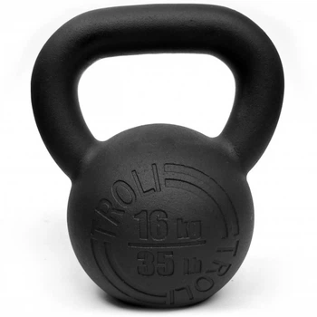Спортивна гиря Troli Cast Iron Black 16 чорна