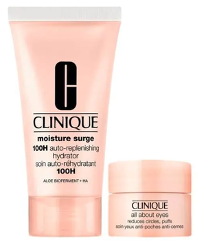 Набір для догляду за обличчям Clinique Merry Moisture Крем Moisture Surge 100H Auto-Replenishing зволожуючий 30 мл + Крем під очі All About Eyes 5 мл (192333225097)