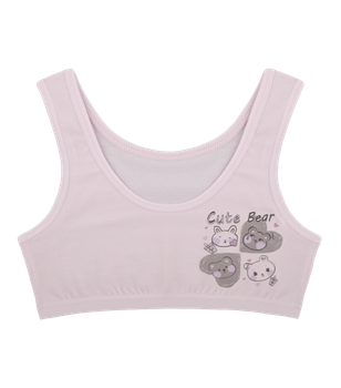 Топ для девочки с принтом Cute Bear - Donella - 4571PB17 - 122-128 см - Светло-розовый