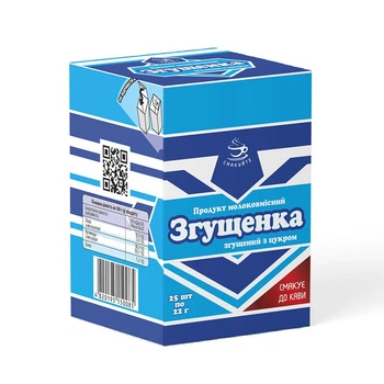Продукт молокосодержащий Смакуйте Сгущенка в стиках 22 г 25 шт в шоубоксе
