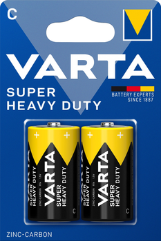 Батарейка Varta Superlife C BLI 2 Zinc-carbon, 2 шт