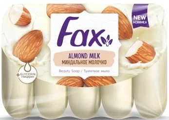 Мило туалетне Fax Мигдальне молочко, 5x70 г