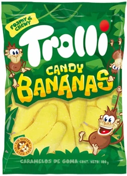 Цукерки жувальні Trolli Банани, 100 г