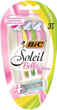 Набір бритв без змінних картриджів BIC Soleil Bella Colours, 3 шт