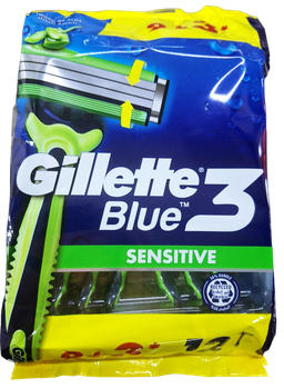 Станки для гоління Gillette Blue Sense Care 3 леза, 12 шт