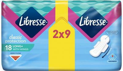 Гігієнічні прокладки Libresse Classic Ultra Clip Super Duo Soft 7 мм, 18 шт
