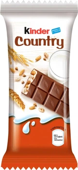 Батончик Kinder Country со злаками, 23.5 г