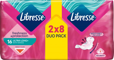 Гігієнічні прокладки Libresse Ultra Super Soft 3 мм, 16 шт