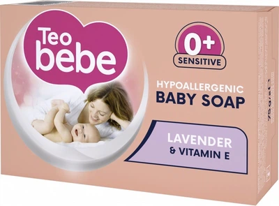 Мыло детское Teo bebe с экстрактом Лаванды + витамин Е, 75 г