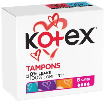 Тампоны Кotex Super, 8 шт