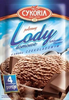 Мороженое для домашнего приготовления Cykoria Lody со вкусом шоколада, 60 г