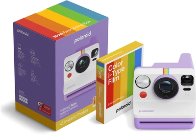 Камера моментальной печати Polaroid Now Generation 3 Purple + Color Film Bundle (8 Photos) (006577) ($ON200549) - Уценка