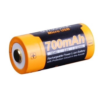 Аккумулятор 16340 Fenix 700 UP mAh Li-ion с micro-USB зарядкой HDSYR_419