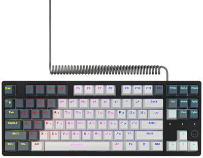 Клавиатура проводная Lorgar Azar 514TKL EN/UA Mechanical RGB White-Grey (LRG-GK514TKL-WH-UA)