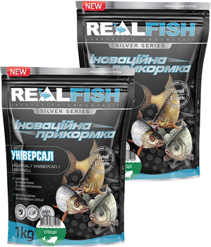 Прикормка Real Fish Універсал (Спеції) 1 кг 2 упаковки (4820026881904)