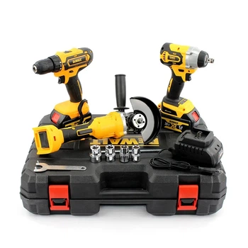 Набор электроинструментов 3-в-1 АКБ SmartUS DeWalt 36V (шуруповерт DCD771 + болгарка УШМ DCG405 + гайковерт DCF892Р2Т)