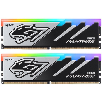 Модуль пам'яті DDR5 2x16GB/6400 Apacer Panther RGB (AH5U32G64C5529BAA-2) ( Чорний ) 36332