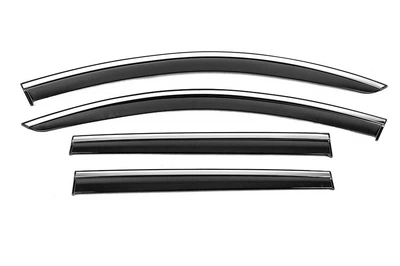Ветровики с хромированным молдингом Niken Luxury (SW, 4 шт) для Volkswagen Passat B7 2012-2015 гг