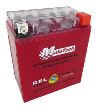 Акумулятор гелевий мото Mototech 12V 7Ah 10 HR АКБ YTX7L-BS 110х67х132 мм