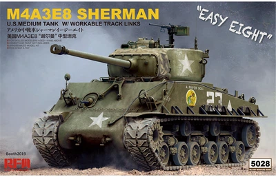 Збірна модель 1/35 Танк M4A3E8 Sherman RFM RM-5028