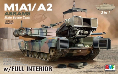 Збірна модель 1/35 Танк M1A1/A2 Abrams із повним інтер'єром RFM RM-5007