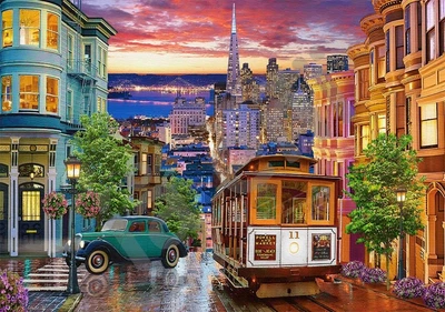 Пазлы Castorland 500 элементов "Трамвай San Francisco" (B-53391)