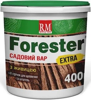 Садовий вар Форестер Extra 400 грам відро + шпатель,стрічки для щеплення 8 штук Агрохімпак 77469