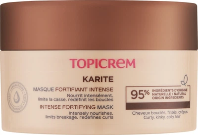 Інтенсивна маска для волосся з маслом ши - Topicrem Karite Intense Fortifying Mask 250ml (1182148-20314556)