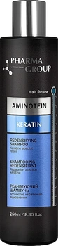 Реанімувальний шампунь для волосся - Pharma Group Laboratories Aminotein + Keratin Redensifying Shampoo 250ml (1159065-31160054)