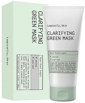 Очищающая маска с глиной и спирулиной - Logically, Skin Clarifying Green Mask 100g (1274213-138962)