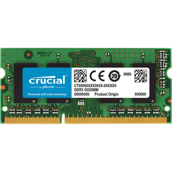 Оперативная память 8 ГБ, DDR3L, для ноутбуков, Crucial (1866МГц, 1.35В, CL13, CT102464BF186D.M16F Б/У
