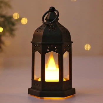 Світлодіодна LED лампадка свічка на батарейках Hanging Candle Black