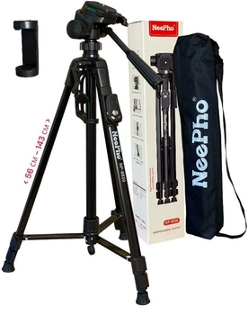 Штатив тренога NeePho NP-8830 с пультом, профессиональный для телефона, фотоаппарата, 56 - 143 cм (NP-8830)